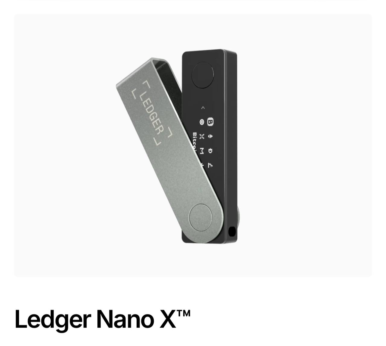 Ledger Nano X硬件錢包 - 支援藍牙的便攜加密錢包